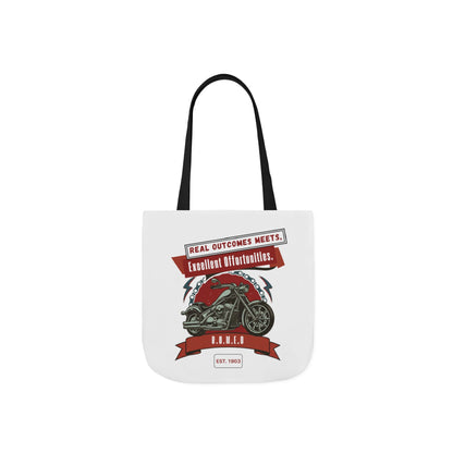 Personalized Initial Quote Motorcycle Canvas Tote Custom Name