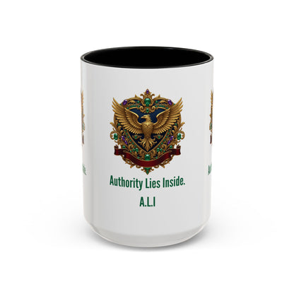 Personalized Initial Eagle Accent Coffee Mug