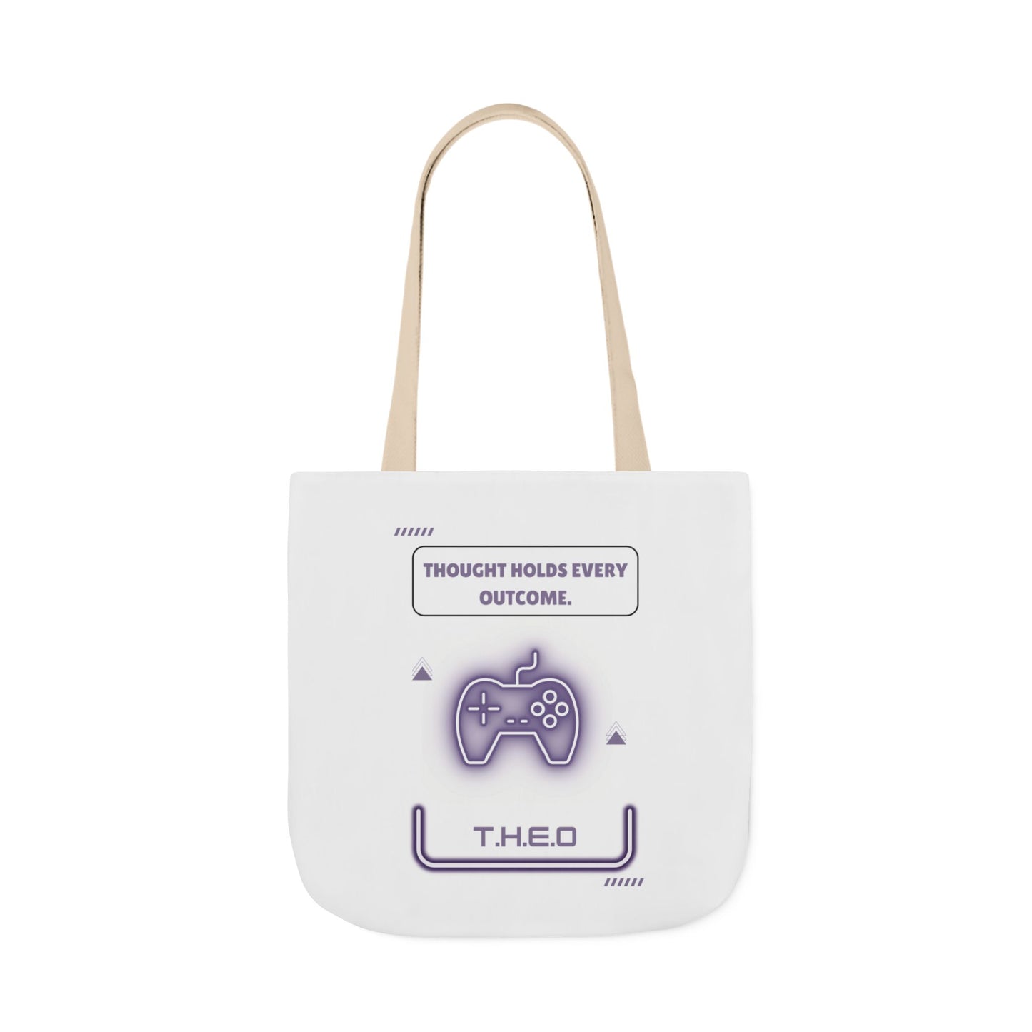 Personalized Initial Quote Game Controller Canvas Tote Custom Name