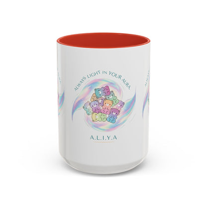 Personalized Initial Cloud Collage Accent Coffee Mug