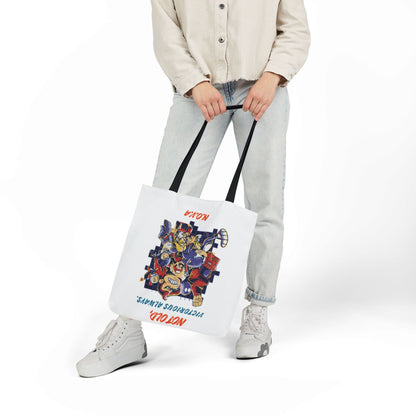 Personalized Initial Quote Cartoon Canvas Tote Custom Name