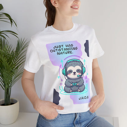 Personalized Sloth Gamer Tee