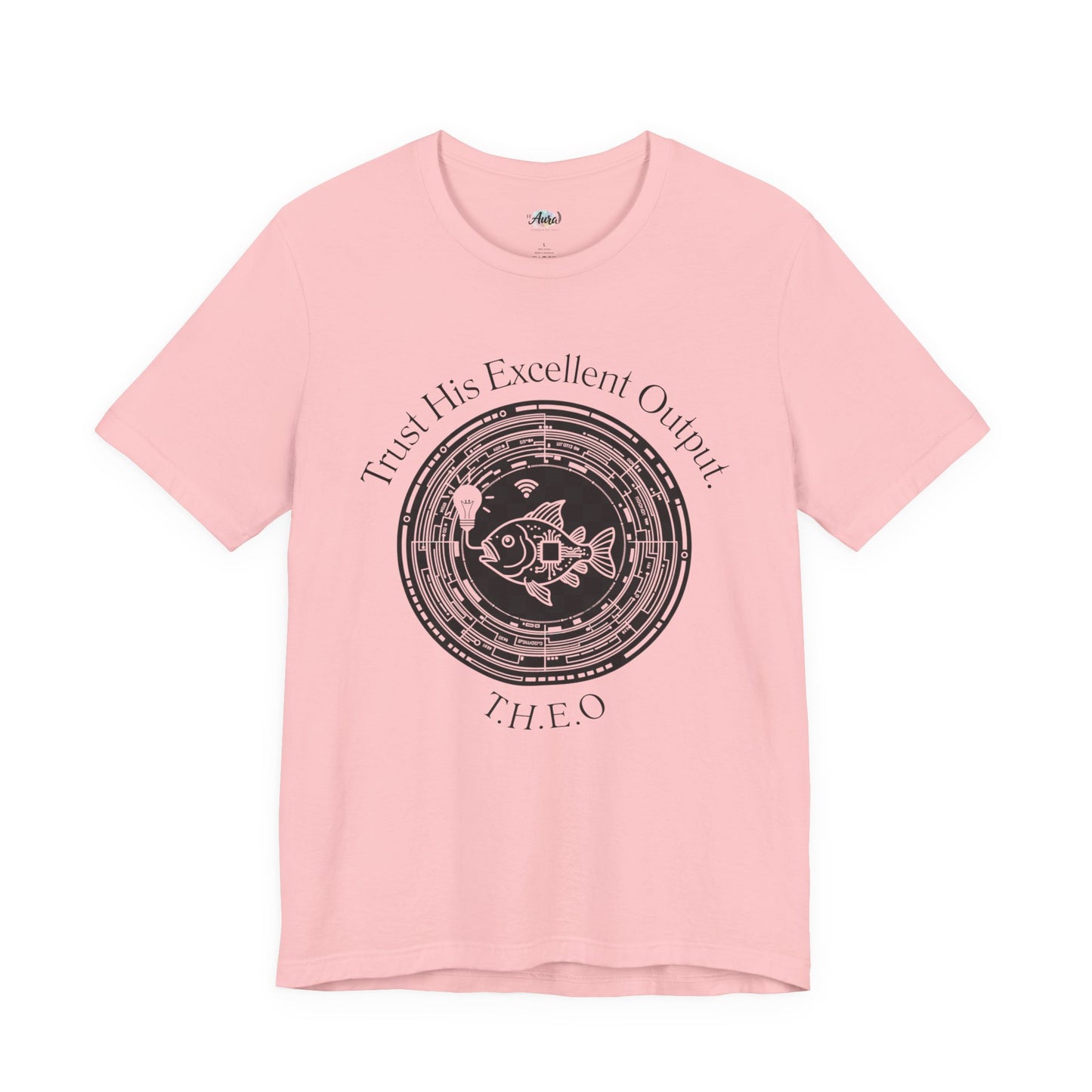 Personalized Spiritual Fish Circle Design Graphic Tee
