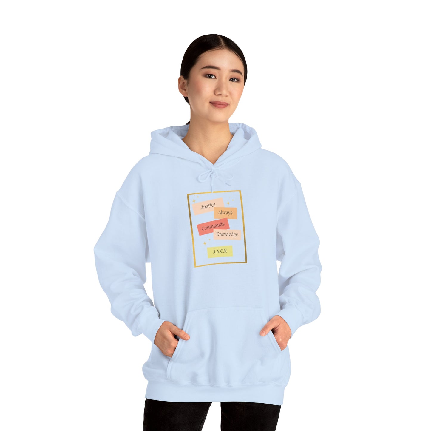 Personalized Colourful Pastel Notes Hooded Sweatshirt
