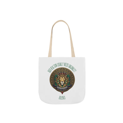 Aesthetic canvas tote bag with custom acrostic name art. Durable, eco-friendly reusable cotton bag featuring a personalized initial quote and minimalist design for sustainable everyday fashion.