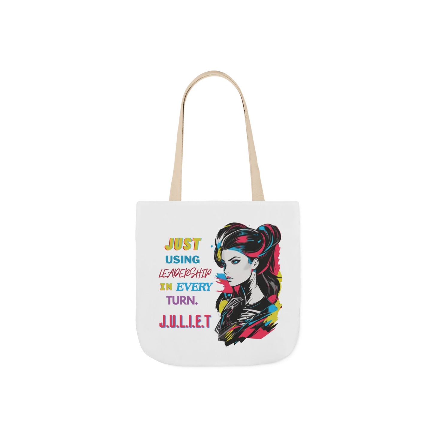 Aesthetic canvas tote bag with custom acrostic name art. Durable, eco-friendly reusable cotton bag featuring a personalized initial quote and minimalist design for sustainable everyday fashion.