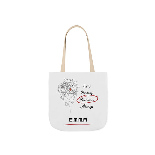 Aesthetic canvas tote bag with custom acrostic name art. Durable, eco-friendly reusable cotton bag featuring a personalized initial quote and minimalist design for sustainable everyday fashion.