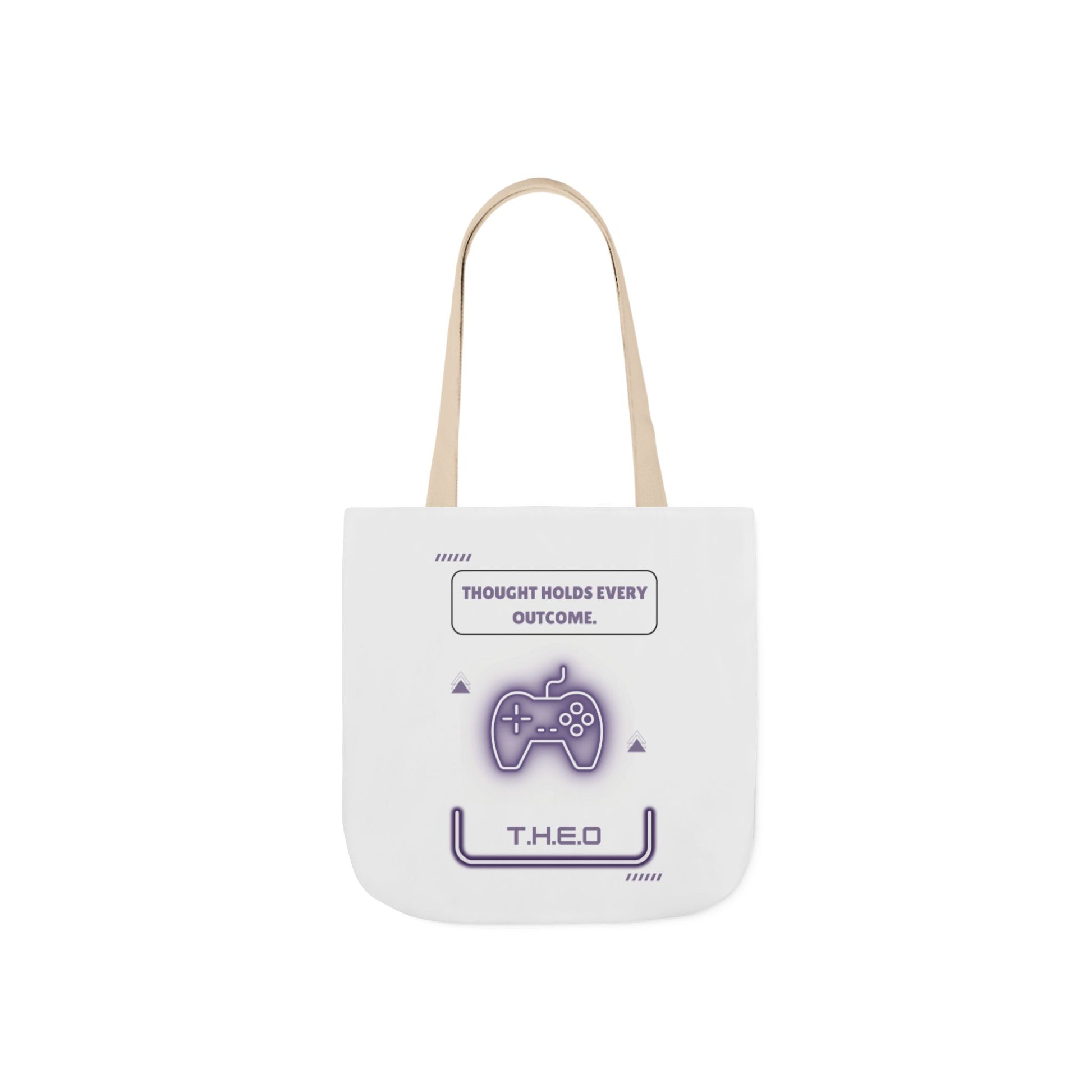 Aesthetic canvas tote bag with custom acrostic name art. Durable, eco-friendly reusable cotton bag featuring a personalized initial quote and minimalist design for sustainable everyday fashion.