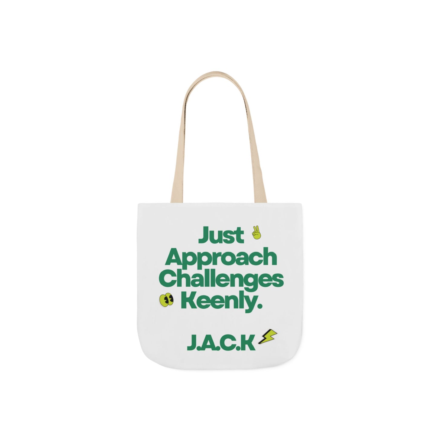 Aesthetic canvas tote bag with custom acrostic name art. Durable, eco-friendly reusable cotton bag featuring a personalized initial quote and minimalist design for sustainable everyday fashion.