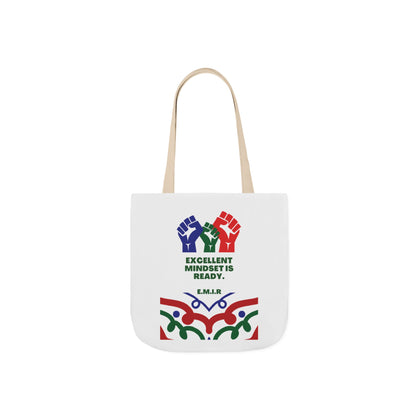 Aesthetic canvas tote bag with custom acrostic name art. Durable, eco-friendly reusable cotton bag featuring a personalized initial quote and minimalist design for sustainable everyday fashion.
