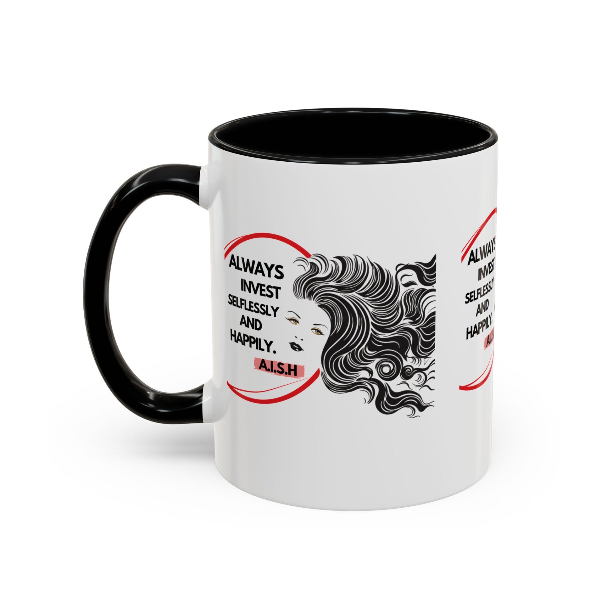 H2 Aura personalized ceramic mug featuring a custom name initial quote and artistic portrait. A unique, high-quality gift that turns a name into a one-of-a-kind statement for daily use.