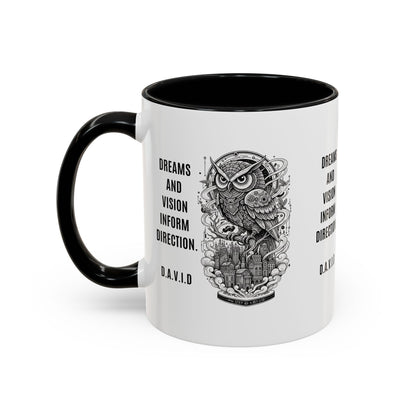 H2 Aura personalized ceramic mug featuring a custom name initial quote and artistic portrait. A unique, high-quality gift that turns a name into a one-of-a-kind statement for daily use.