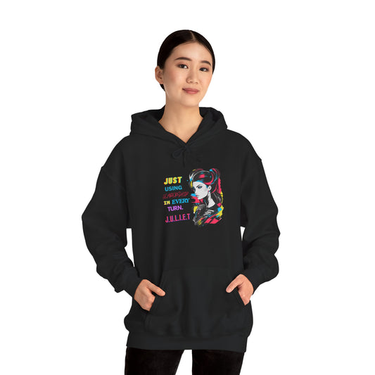 H2 Aura premium personalized hoodie with a custom name initial acrostic quote. This versatile streetwear piece features a bold artistic design and a unique narrative that is purely yours.