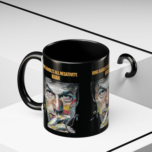 Custom acrostic name mug available in 11oz and 15oz. Features personalized name meaning art and power quotes on premium, dishwasher-safe ceramic. Perfect for office decor and meaningful gifts.